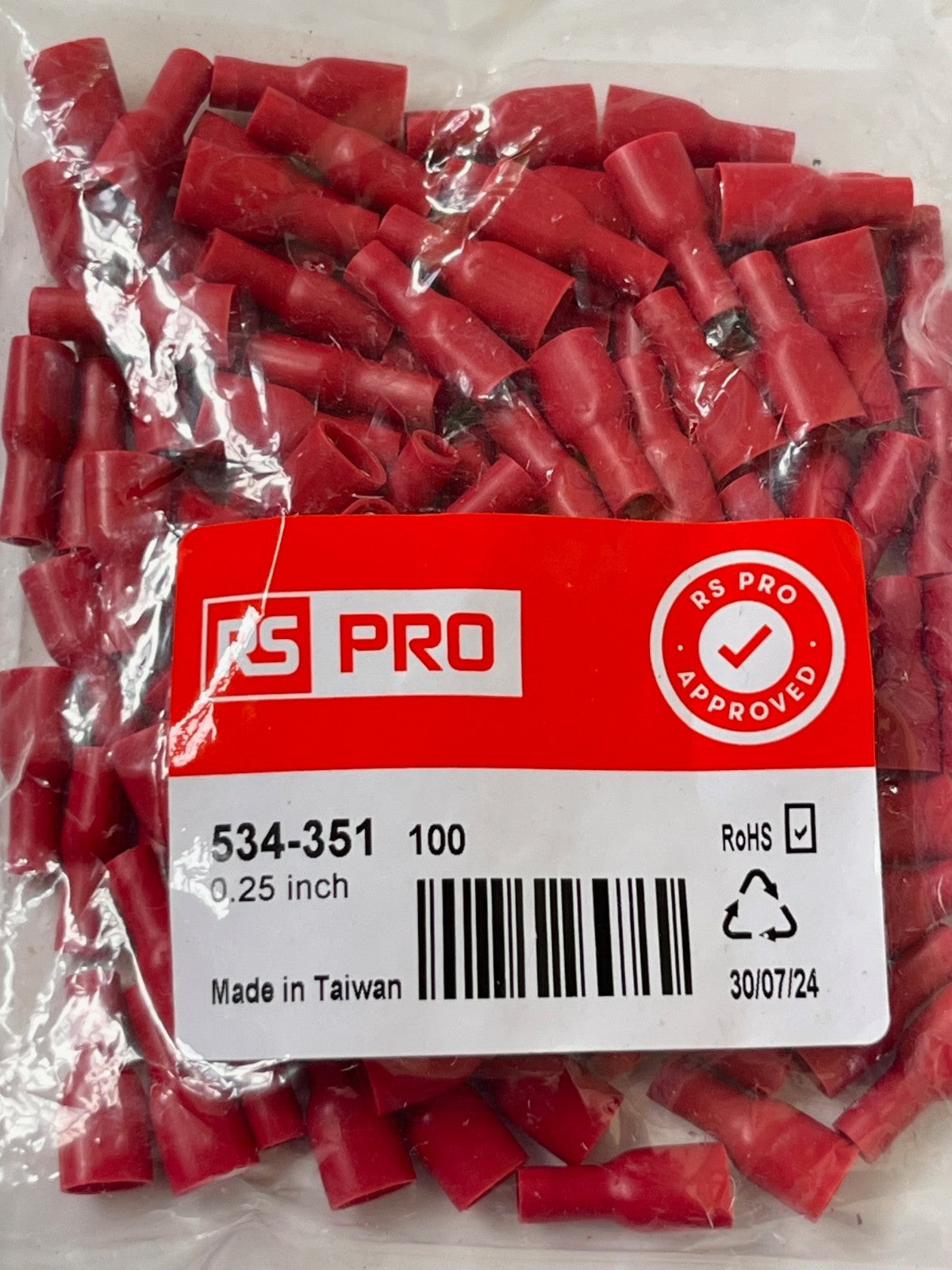 INSULATED CRIMP TERMINALS BEST RS QUALITY ALL TYPES PACKS OF 100 CHEAP fcb22