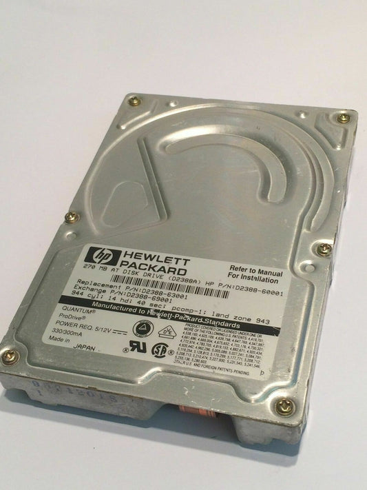 HEWLETT PACKARD D2388A IDE HARD DRIVE 270MB D2388-60001 aa4ce2