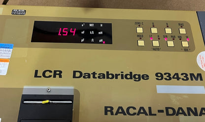 DATABRIDGE 9343M RACAL DANA PRECISION METER FOR L.C.R. PERFECT WORKER ad1~4