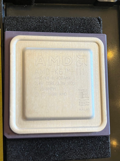 AMD AMD-K6-3/400AHX K6-III 400AHX 400 MHz ViINTAGE COLLECTORS BOXED CPU fcb13.9
