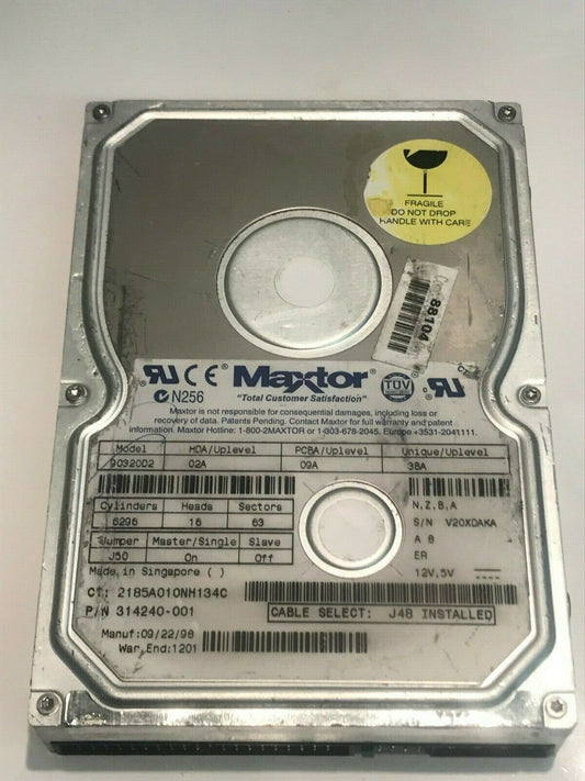 MAXTOR 90320D2 02A 09A 3BA 3.2GB IDE HARD DRIVE 314240-001 aa5hd4