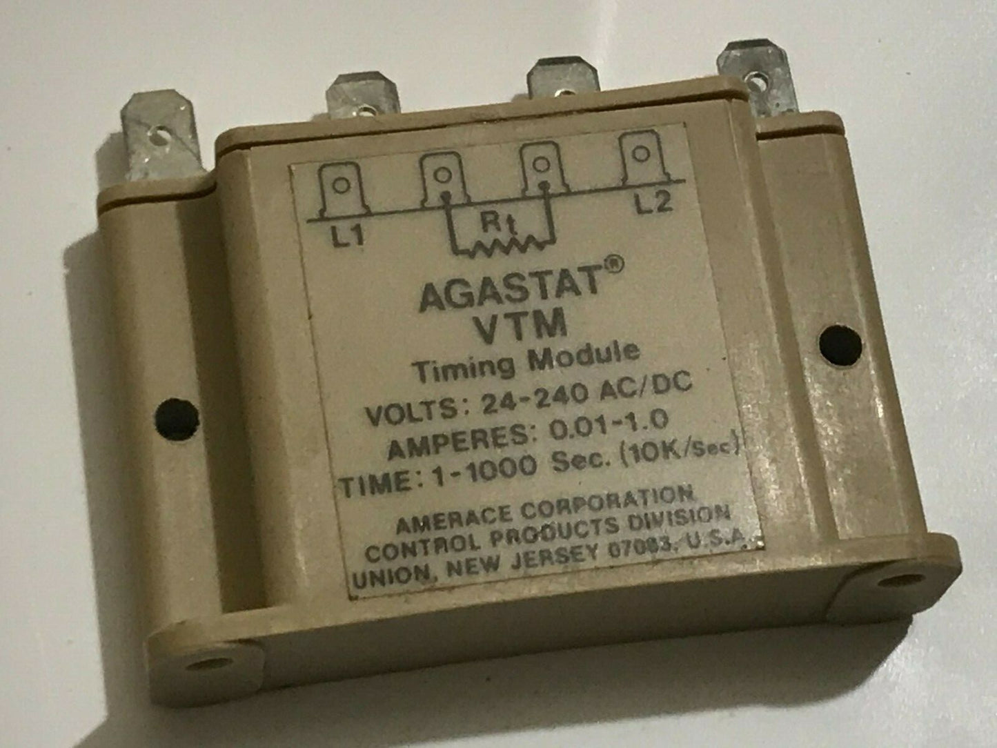 AGASTAT VTM SOLID STATE TIMING MODULE 1 - 1000 SECONDS ad2G8