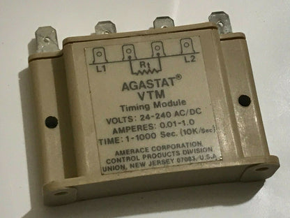 AGASTAT VTM SOLID STATE TIMING MODULE 1 - 1000 SECONDS ad2G8