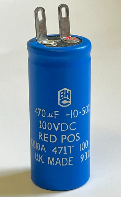 470UF 100V HIGH RIPPLE RADIAL ELECTROLYTIC CAPACITOR BHC fd7d26