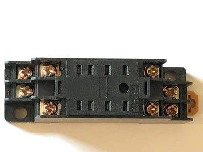 PYF08A 8 PIN RELAY BASE FOR 'MY2' RELAYS DIN RAIL OR SCREW DOWN MOUNT ad1i9