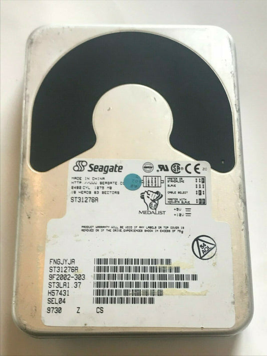 SEAGATE ST31276A 9F2002-303 IDE HARD DRIVE 1.2GB aa4ab7