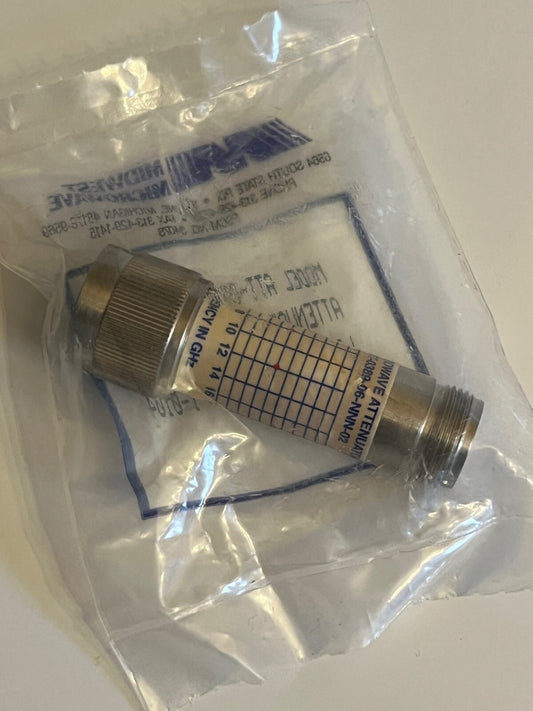MIDWEST MICROWAVE 6dB 2W 18GHz PRECISION N TYPE ATTENUATOR 389-6 fba10a92