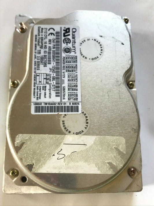 QUANTUM FIREBALL 1080AT TM10A462 REV01-B 1GB IDE HARD DRIVE aa4ac8