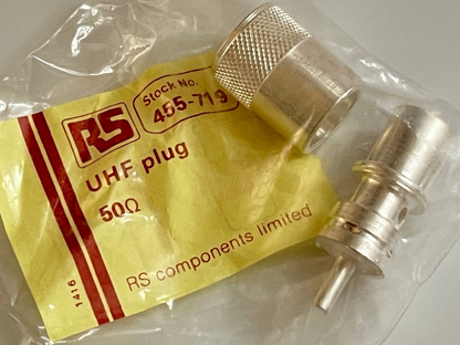 RS PL259 PLUG SILVER PLATED BEST QUALITY UHF CONNECTOR (x1) ad2n15