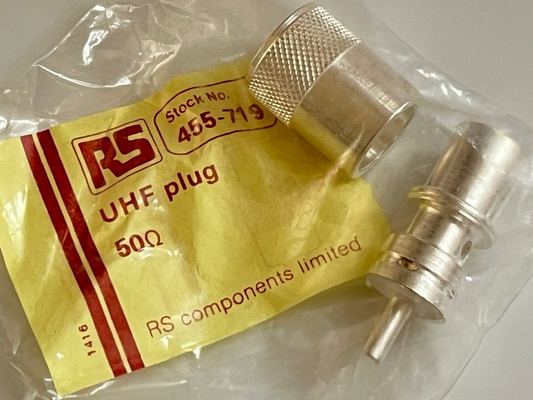 RS PL259 PLUG SILVER PLATED BEST QUALITY UHF CONNECTOR (x1) ad2n15