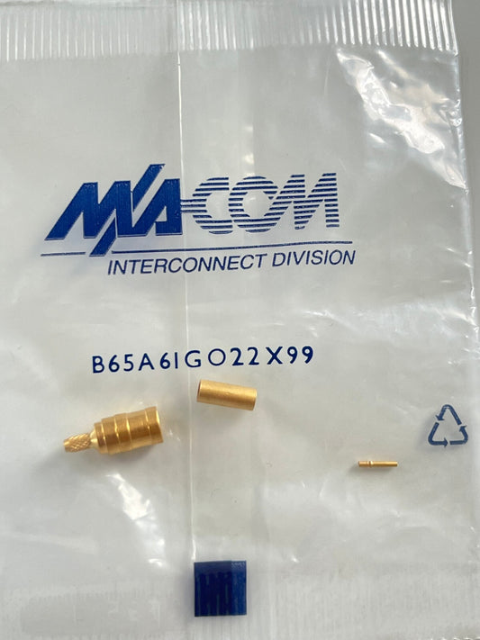MACOM SMB MALE CABLE MOUNT PLUG B65A61G022X fcb25.35