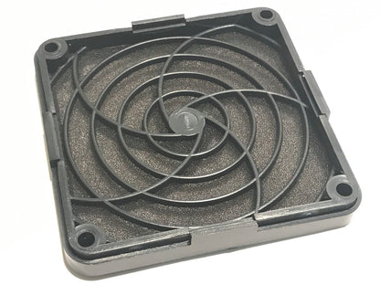 80MM FAN GRILL FINGER GUARD & AIR FILTER BY SINWAN BLACK PLASTIC fbb1d