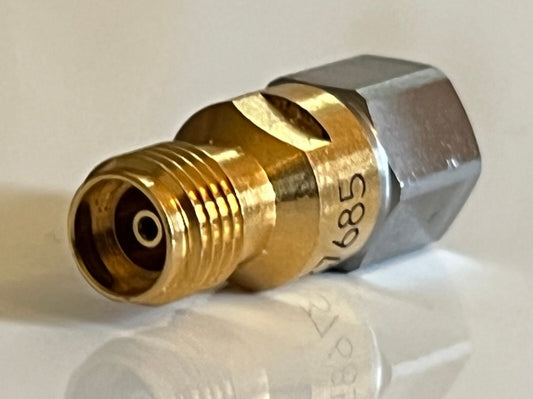 2.4MM MALE - 2.92MM FEMALE RF MICROWAVE 50GHZ ADAPTER PREMIUM QUALITY AE1W18