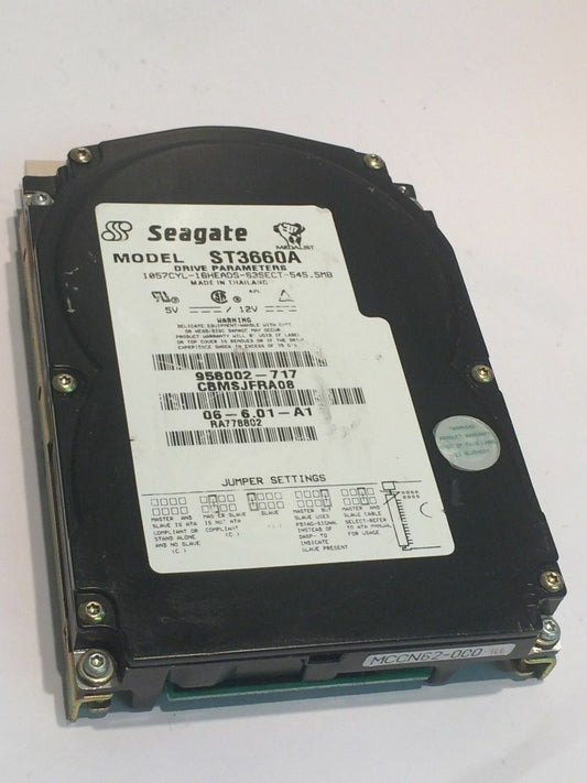 SEAGATE ST3660A IDE HARD DRIVE 545MB aa4bc1