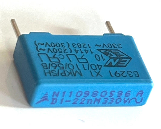 22nF 330V B3291 X1 RATED POLYPROPYLENE MKP CAPACITOR (X1) EPCOS fca12.10