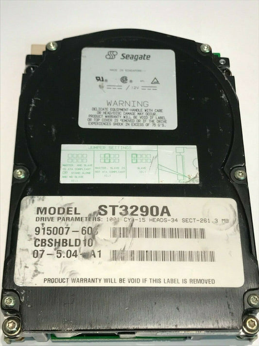 SEAGATE ST3290A 261MB IDE HARD DRIVE 915007-606 CBSHBLD10 aa5ie9