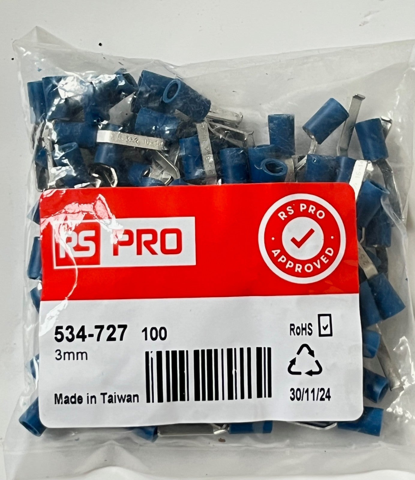 INSULATED CRIMP TERMINALS BEST RS QUALITY ALL TYPES PACKS OF 100 CHEAP fcb22