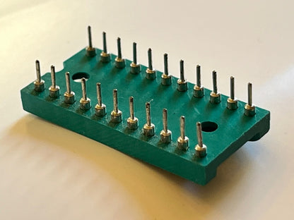 AUGAT 22 WAY 0.4" WIDTH PREMIUM GOLD PLATED DIL IC SOCKET (x1) fba39.16