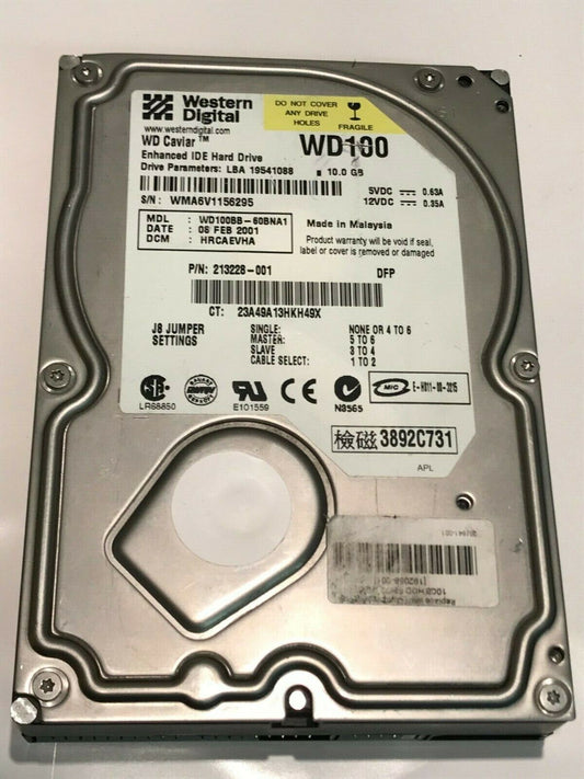 WESTERN DIGITAL CAVIAR 100BB 10GB IDE HARD DRIVE WD100BB-60BNA1 HRCAEVHA aa5fe8