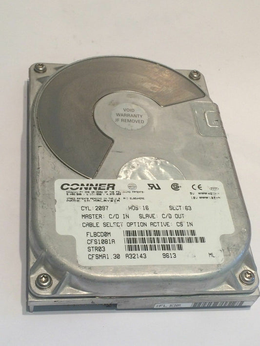 CONNER CFS1081A IDE HARD DRIVE 1080MB 1Gb aa4cb6