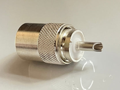 RS PL259 PLUG SILVER PLATED BEST QUALITY UHF CONNECTOR (x1) ad2n15