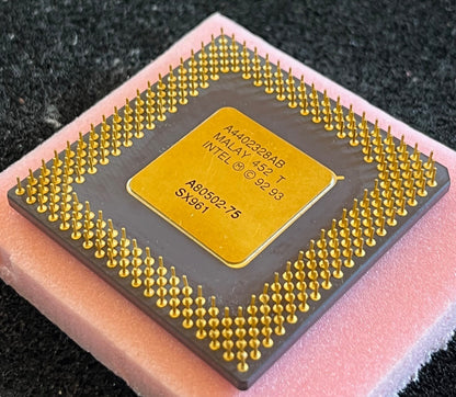 INTEL A80502-75 SX961 SOCKET 4 COLLECTIBLE PENTIUM PROCESSOR fbb15A11