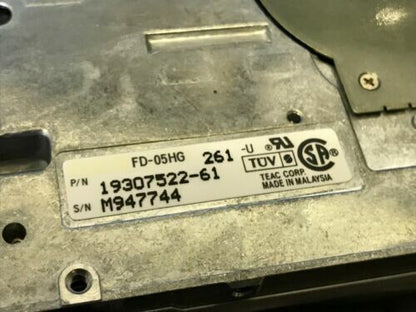 TEAC FD-05HG -261-U 3.5" FLOPPY DRIVE PART 19307522-61 fd2a14A