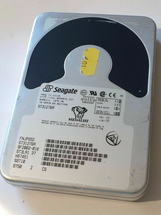 SEAGATE ST31276A 9F2002-010 ST3LA1.37 IDE HARD DRIVE 1.2GB aa4aa6