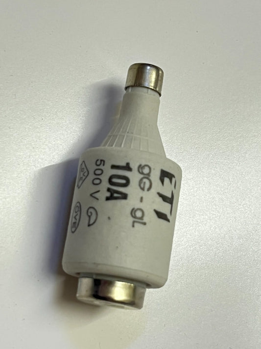 ETI gG-gL 10A INDUSTRIAL BOTTLE FUSE 10A 500V ae1Y1