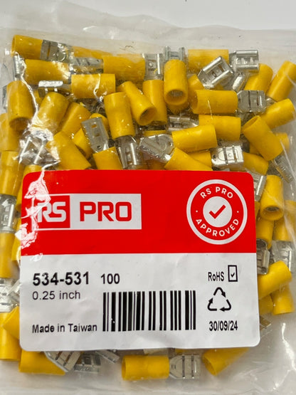 INSULATED CRIMP TERMINALS BEST RS QUALITY ALL TYPES PACKS OF 100 CHEAP fcb22