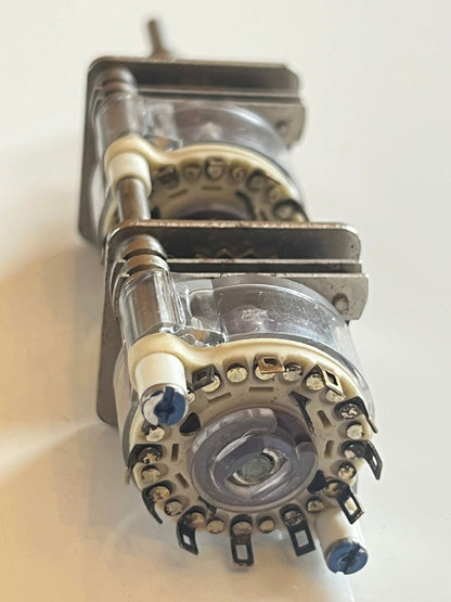 DUAL 10 WAY & 12 WAY 1 POLE 2 GANG CONCENTRIC ROTARY SWITCH AUDIO fcb20.4