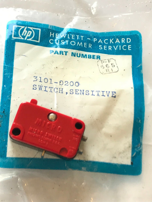 MICRO SWITCH V3-15 3A 250V 3 CONNECTION SPDT HP SPARE PART 3101-0200 fd7m78