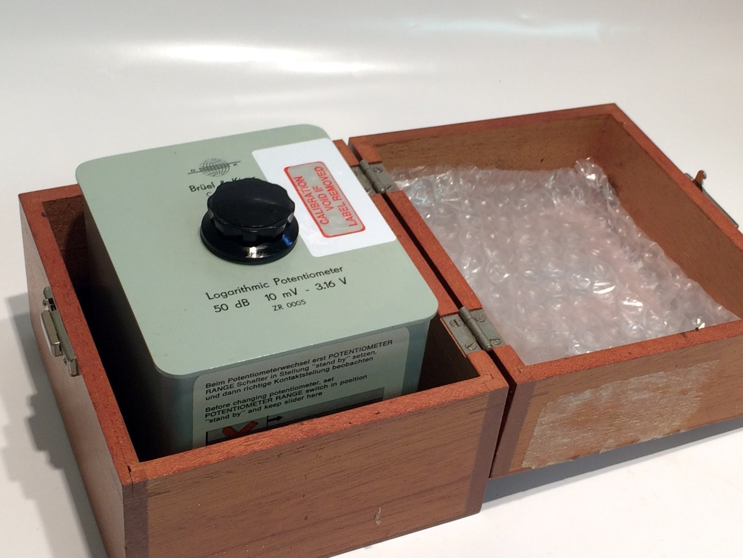 BRUEL & KJAER ZR-0005 LOGARITHMIC POTENTIOMETER 50dB ae1z15