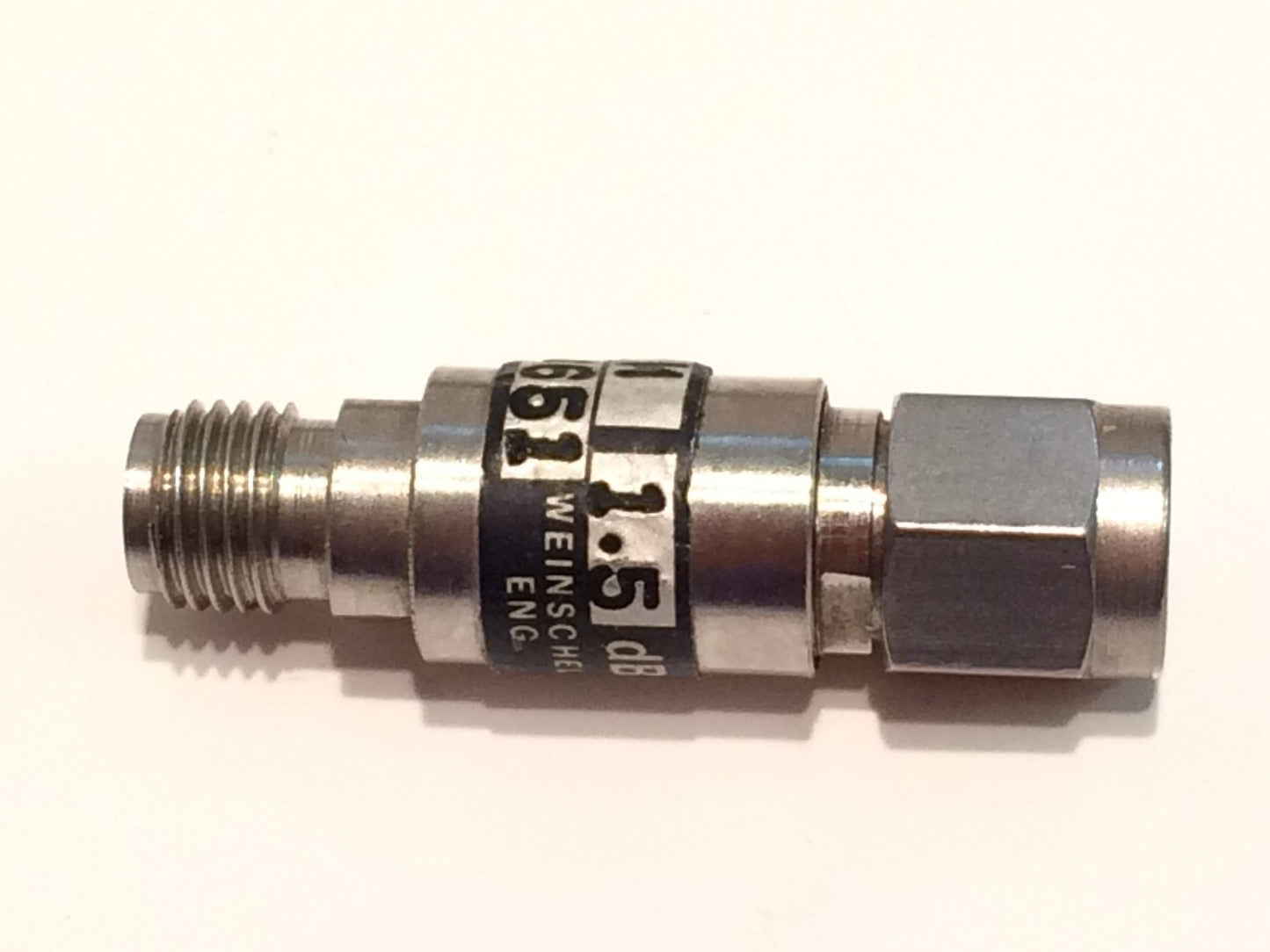 WEINSCHEL 3M-1.5 PRECISION 1.5dB 2W 12.4GHz SMA ATTENUATOR (x1) fbb15a5