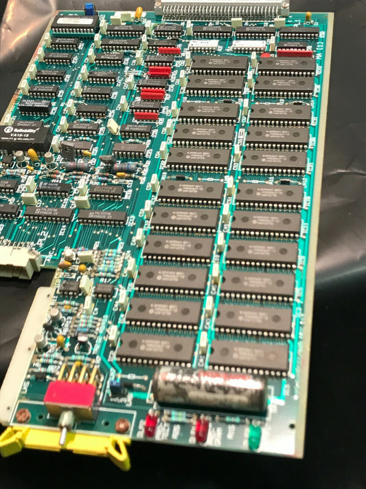 OLD MEMORY PCB WITH 22 X 6264 HITACHI SRAM MEMORY CHIPS HM6264LP-12 ac1X13