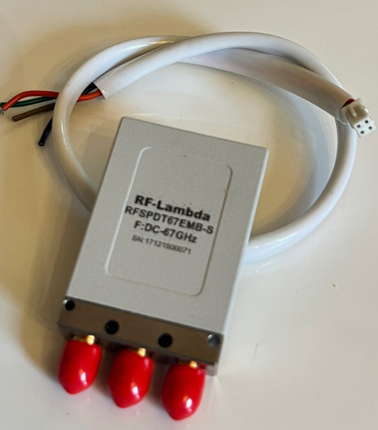 RF-LAMBDA RFSPDT67EMB-S COAXIAL RELAY SWITCH 1.85MM 67GHz 24Vdc SPDT AE1W9