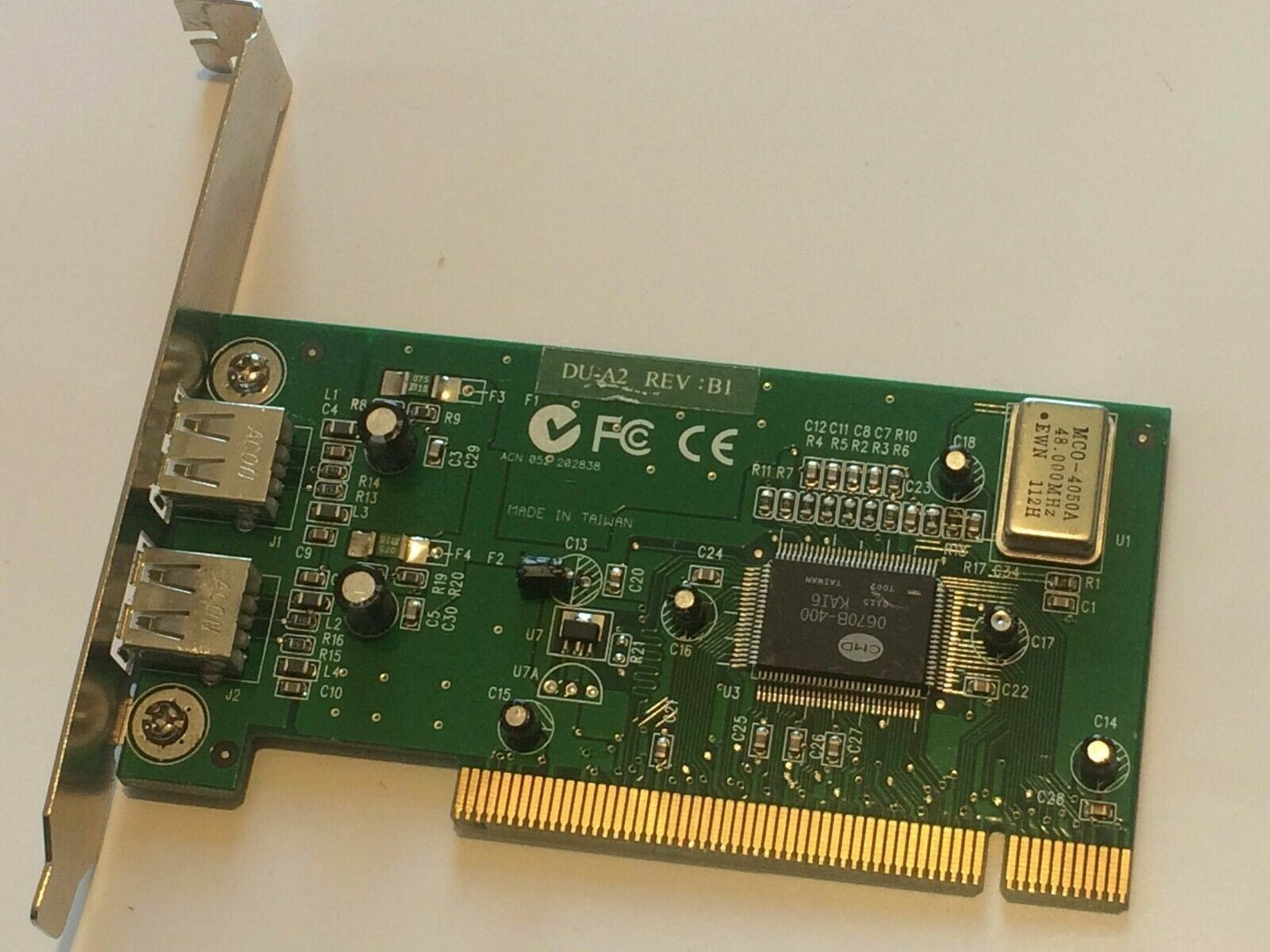 D-LINK DU-A2 REV B1 DUAL USB PORT PCI CARD ad2v13
