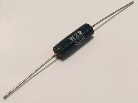 33R OHM 7W W22 VINTAGE WELWYN WIRE WOUND RESISTOR fd3L2