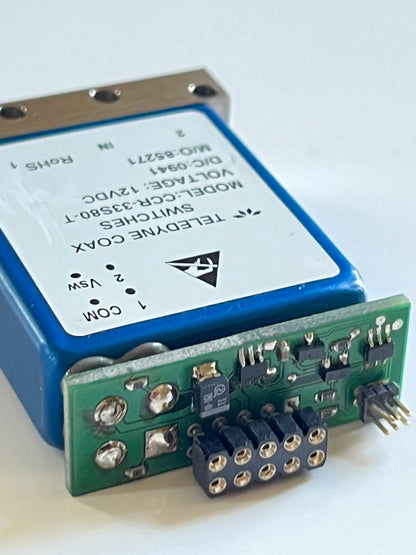 TELEDYNE CCR-33S80-T COAX RELAY SWITCH 18GHz 12Vdc SPDT WITH TTL PCB ae1w79