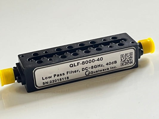 QUALWAVE DC - 8GHZ LOW PASS FILTER SMA CONNECTORS AE1W90