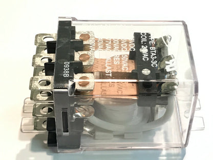 24V AC 3 POLE CHANGE OVER HEAVY DUTY RELAY WITH 20A CONTACTS x1 fd1K16