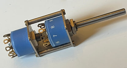 10 WAY 2 POLE NO STOP ELMA 01 SERIES MINI ROTARY SWITCH AUDIOPHILE TBA