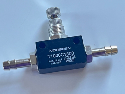 NORGREN T1000C1800 FLOW REGULATOR CONTROL VALVE WITH PIPE INLETS ad1m1