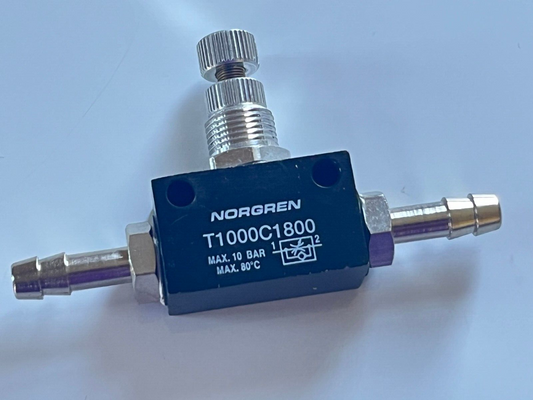 NORGREN T1000C1800 FLOW REGULATOR CONTROL VALVE WITH PIPE INLETS ad1m1