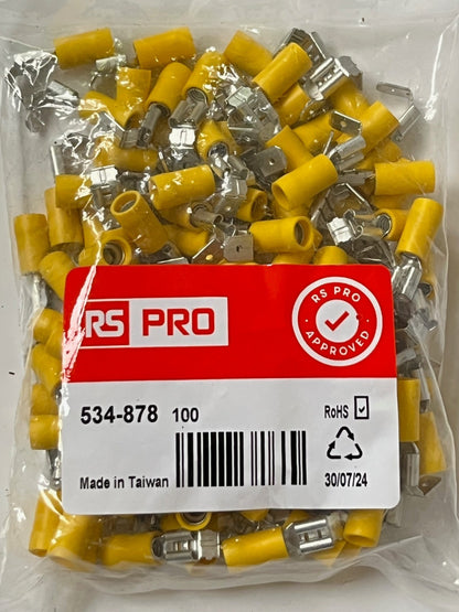 INSULATED CRIMP TERMINALS BEST RS QUALITY ALL TYPES PACKS OF 100 CHEAP fcb22
