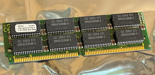 72 PIN 64MB EDO SIMM MEMORY 60nS PREMIUM QUALITY GOLD PLATED (x1) fcb11.3