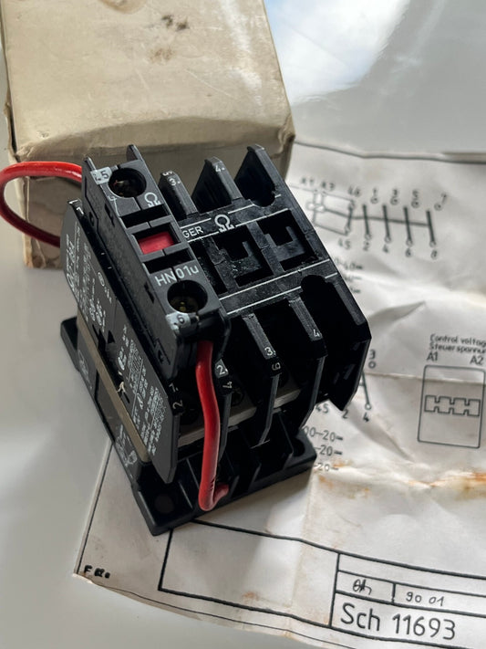 BENEDIKT & JAGER K2-09A00 CONTACTOR 24VDC 4 POLE 25A K2-09A fd2H11