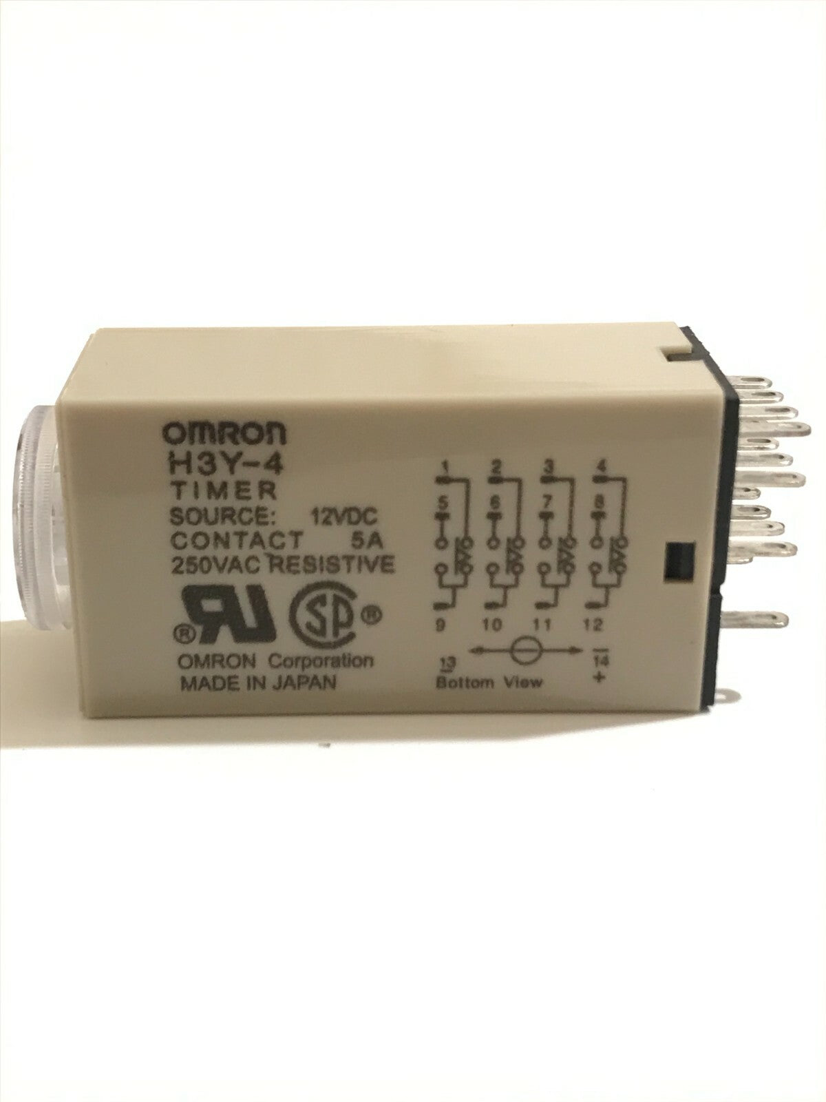 H3Y-4 12V DC MINIATURE PLUG IN TIMER 14 PIN 2 - 60 SECONDS 4 POLE 4PCO ad2G7