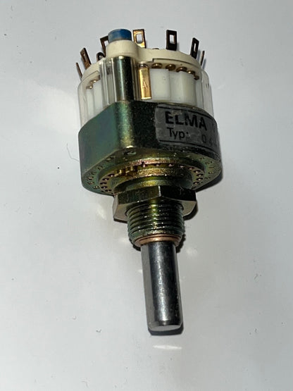 12 WAY 1 POLE ELMA SERIES 04 GOLD PLATED ROTARY SWITCH AUDIOPHILE fba39.34