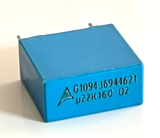 220nF 0.22uF 160V POLYPROPYLENE FILM MKP RADIAL CAPACITOR EPCOS fca11.11